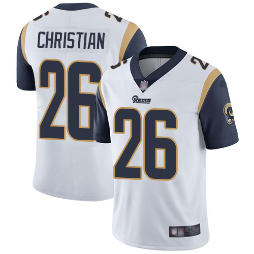 Los Angeles Rams Limited White Men Marqui Christian Road Jersey NFL Football 26 Vapor Untouchable
